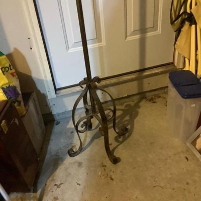 Sale Photo Thumbnail #101: This is a great vintage metal candelabra.