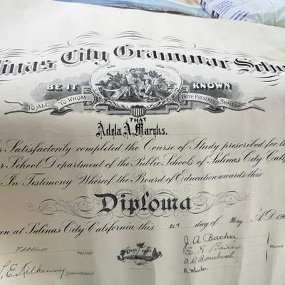 Sale Photo Thumbnail #204: Paperweights are NOT included in the lot. You are bidding on rolled 1977 Calendar, Movie poster, Yosemite vintage 1931 map, Navy poem. Vintage ephemera. Apollo 11 25th anniversary posters. A lot of the paper dates from 1900s, and as such as wear , it also