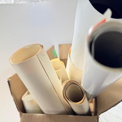 Sale Photo Thumbnail #220: Paperweights are NOT included in the lot. You are bidding on rolled 1977 Calendar, Movie poster, Yosemite vintage 1931 map, Navy poem. Vintage ephemera. Apollo 11 25th anniversary posters. A lot of the paper dates from 1900s, and as such as wear , it also