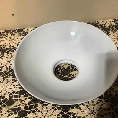 Sale Photo Thumbnail #104: This is a great green glass lampshade.