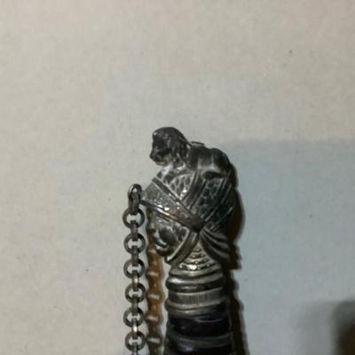 Sale Photo Thumbnail #233: This is great vintage sword.  FCB Knight with an etched  blasé and great details.