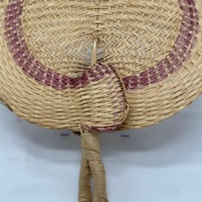 Summer Woven Bamboo Handmade Fan-local pickup and shipping available