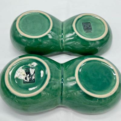 Pair of 214 West Divided Split Dish Bowls-local pickup and shipping available