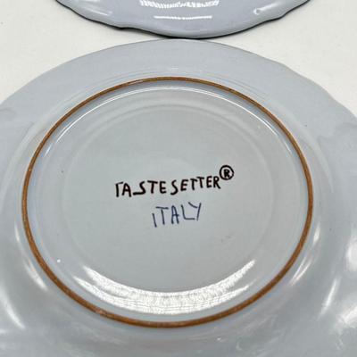 Pair of MORELLI FAENZA Handmade plates 8"-local pickup and shipping available