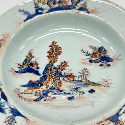 Chinese Vintage Porcelain Export Plate-restored local pickup and shipping available