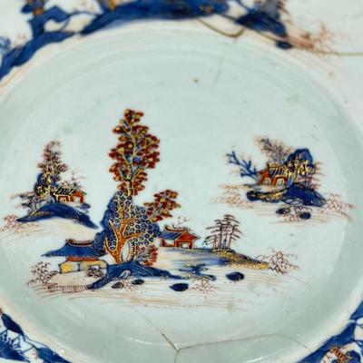 Chinese Vintage Porcelain Export Plate-restored local pickup and shipping available