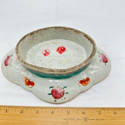 Chinese Vintage Porcelain-Famille Verte Stem Plate-local pickup and shipping available