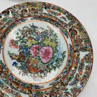 Chinese Famille Rose Plates 6"- Set 2 local pickup and shipping available
