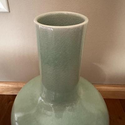 Chinese Vintage Celadon Porcelain Bottle Shaped Vases-local pickup and shipping available