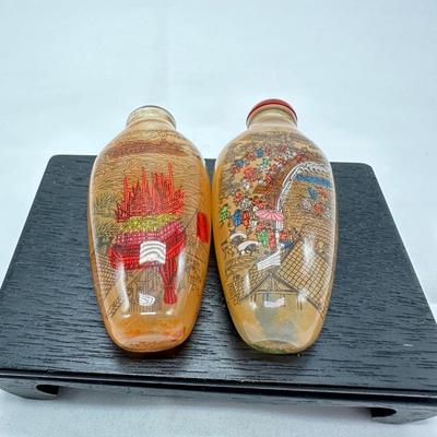 Two Glass Snuff Bottles