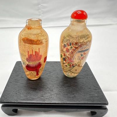 Two Glass Snuff Bottles