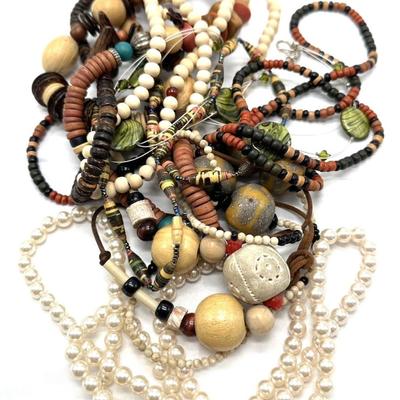 costume jewelry necklace lot 2