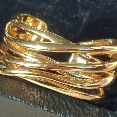 18kt Gold Overlay sterling silver Ring