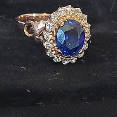 Lab-Created Sapphire Ring