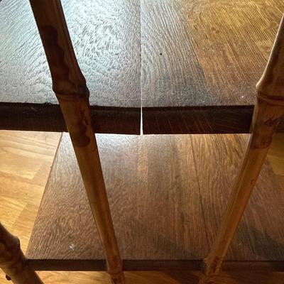 B236 Antique Bamboo Etagere Shelf