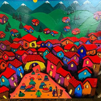 Rossmary Val Verde (Peruvian, b. 1960s) 36 × 36 in