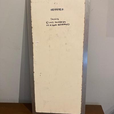 Fred Szabries Signed Brushed Aluminum Nude - 12" x 26" Abstract Metal Art