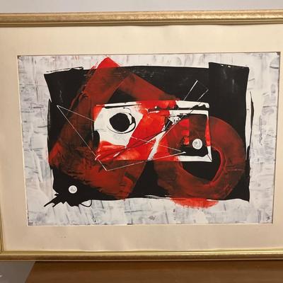 Dennis Sakelson (20th/21st Century, Bucks County, PA) - 'Bedroom' or Untitled Large-Scale Abstract on Cardboard