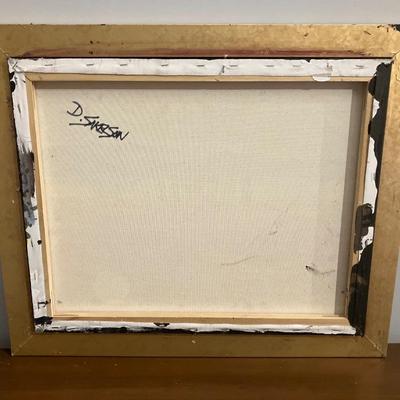 Dennis Sakelson (20th/21st Century, Bucks County, PA) - Intense Oil on Canvas Abstraction