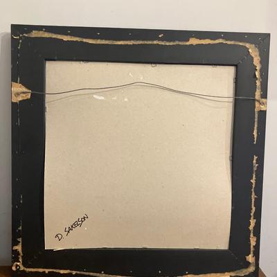 Dennis Sakelson (20th/21st Century, Bucks County, PA) - Vibrant Abstract Expressionist Composition on Cardboard