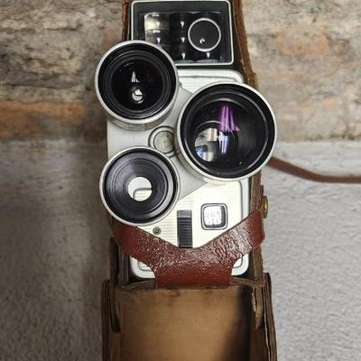 Sale Photo Thumbnail #15: Kodak Cine Camera Scopemeter Turret in leather case. Fits a medium flat rate box