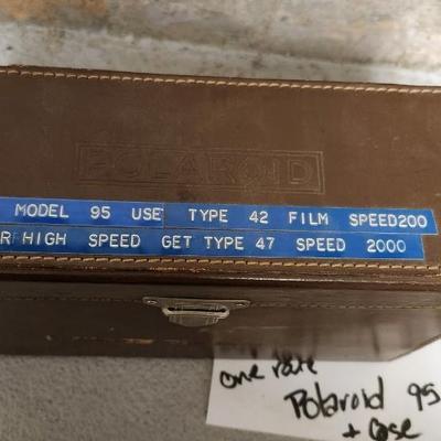 Sale Photo Thumbnail #44: Polaroid 95 Camera in case. Fits a large flat rate box