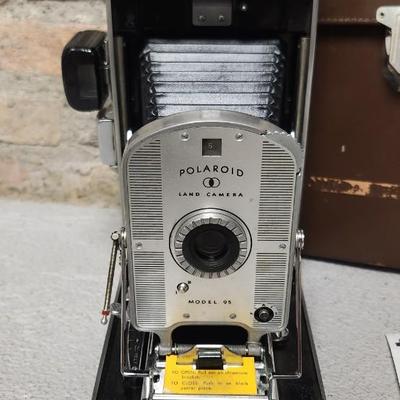 Sale Photo Thumbnail #36: Polaroid 95 Camera in case. Fits a large flat rate box