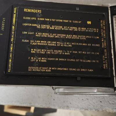 Sale Photo Thumbnail #56: Polaroid J66 in hard case with flash attachment...still has film in it. Fit in larger one rate box