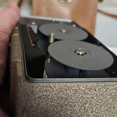 Sale Photo Thumbnail #65: Metal Bell and Howell one nine camera in case with light attachment. Fit a medium flat rate box