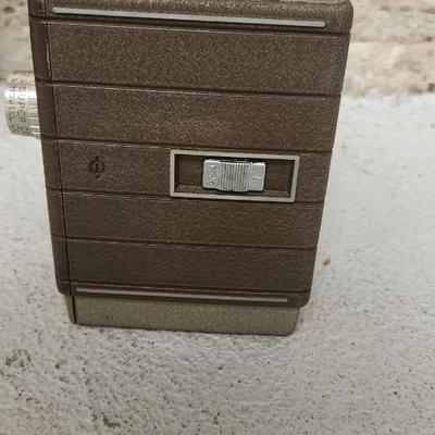 Sale Photo Thumbnail #76: Bell and Howell metal 252 in leather case. Fits medium flat rate box