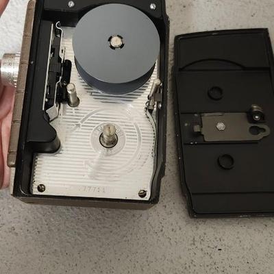 Sale Photo Thumbnail #79: Bell and Howell metal 252 in leather case. Fits medium flat rate box