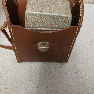 Sale Photo Thumbnail #80: Bell and Howell metal 252 in leather case. Fits medium flat rate box