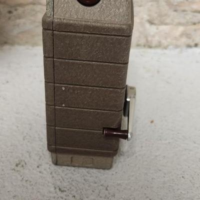 Sale Photo Thumbnail #77: Bell and Howell metal 252 in leather case. Fits medium flat rate box