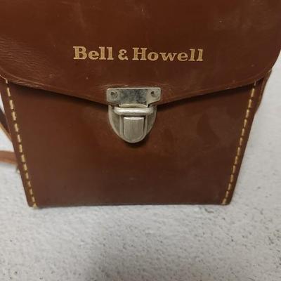 Sale Photo Thumbnail #81: Bell and Howell metal 252 in leather case. Fits medium flat rate box