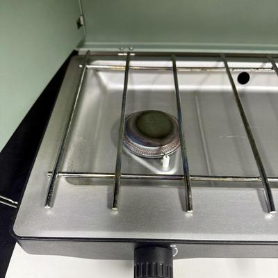 Sale Photo Thumbnail #366: All-metal classic 2-burner design, with igniter. Uses propane. Near-new condition with original box.