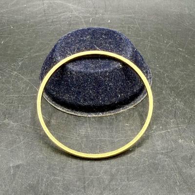 Sale Photo Thumbnail #384: Great condition. Approx. 2.75” across. Monet Textured Gold Tone Bangle Bracelet, 80s Fashion Statement Jewelry