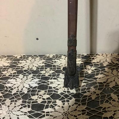 Sale Photo Thumbnail #218: This is a great religious sword with etched s blade and cross.