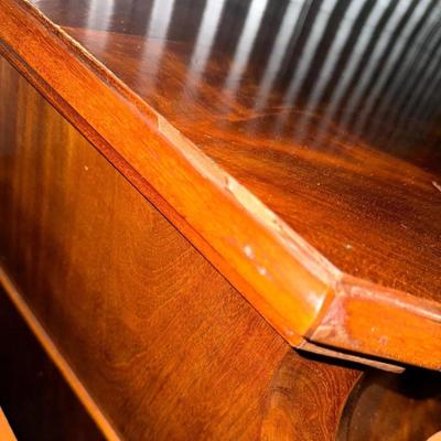 Sale Photo Thumbnail #80: Antique 1850's French Louis Phillippe Dressing Table or Wash Bin with Hinged Lid that opens to a Mirror & Marble Interior. Hand Jointed Detail. Mahogany Veneer.
Approximate Size; 31" x 15" x 36"
“In great condition with general wear consistent with age 