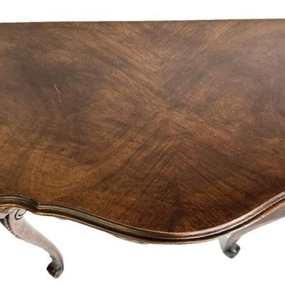 Sale Photo Thumbnail #157: Vintage Mahogany Wood Parlor Tea Table 14" x 26" x 21"
In great condition with small marks allover and one larger one on the top. Some "splitting at the seams" which I think is just part of production and not a flaw.