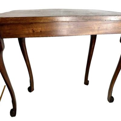 Sale Photo Thumbnail #155: Vintage Mahogany Wood Parlor Tea Table 14" x 26" x 21"
In great condition with small marks allover and one larger one on the top. Some "splitting at the seams" which I think is just part of production and not a flaw.