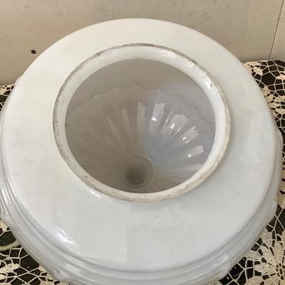 Sale Photo Thumbnail #108: This is great milk glass lamp cover.