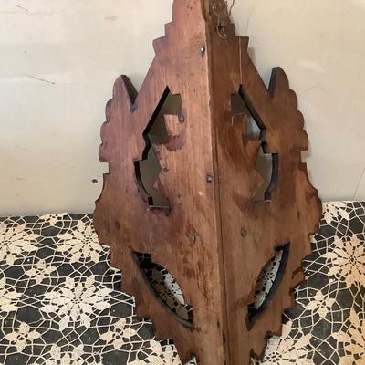 Sale Photo Thumbnail #126: This is a great wood corner shelf, and a nice world map serving tray.