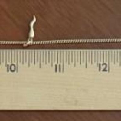 18 Karat Gold Cornicello Italian Horn Pendant Necklace