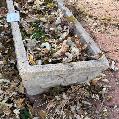 Cement Planter Chip on back side)