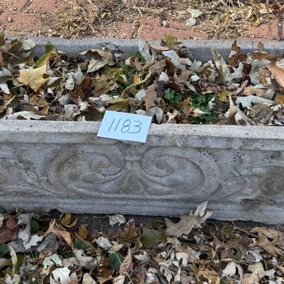 Cement Planter Chip on back side)