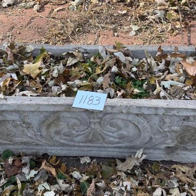 Cement Planter Chip on back side)