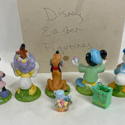 Sale Photo Thumbnail #461: Set of Disney Easter figurines. The figurines are Mickey Mouse, Minnie Mouse, Donald Duck, Daisy Duck, and Pluto