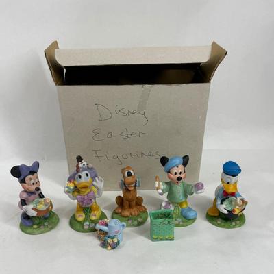Sale Photo Thumbnail #455: Set of Disney Easter figurines. The figurines are Mickey Mouse, Minnie Mouse, Donald Duck, Daisy Duck, and Pluto