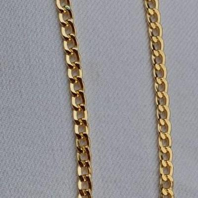 10k Gold New With Tags Jc Penney Jewelry Partial Solid Cuban Curb Link 22"
