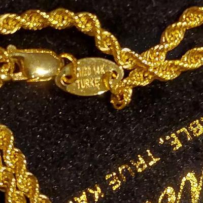 14kt Gold Filled Rope Chain Necklace